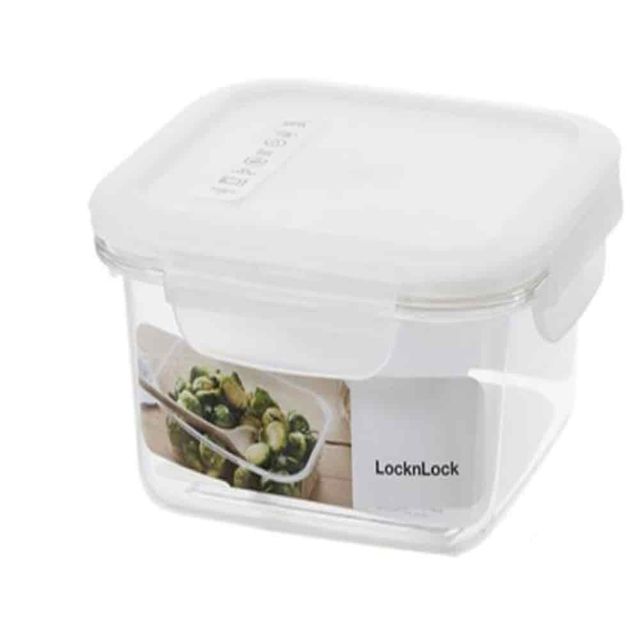 밀폐용기 정사각 380ml 샐러드보관통 야채보관 김밥재료보관용기 과일보관용기