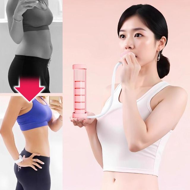 공기 호흡기 흉곽줄이기 뱃살운동 폐호흡 강도조절 트레이너 흉곽 폐활량 공기 호흡 측정기 기구 운동