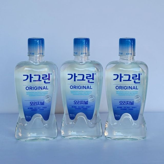 구강세척 리필용 750ml 3개 묶음
