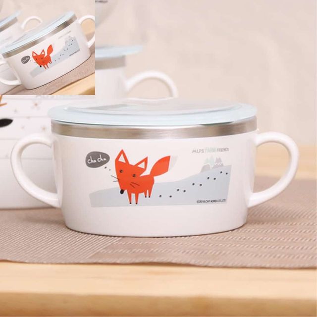 알프스팜스토리 이유볼 250ml 유아식기 손잡이그릇 시리얼볼 아기그릇