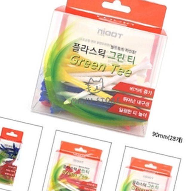 골프롱티 플라스틱 티꽂이, 그린용 골프티 필드 용품