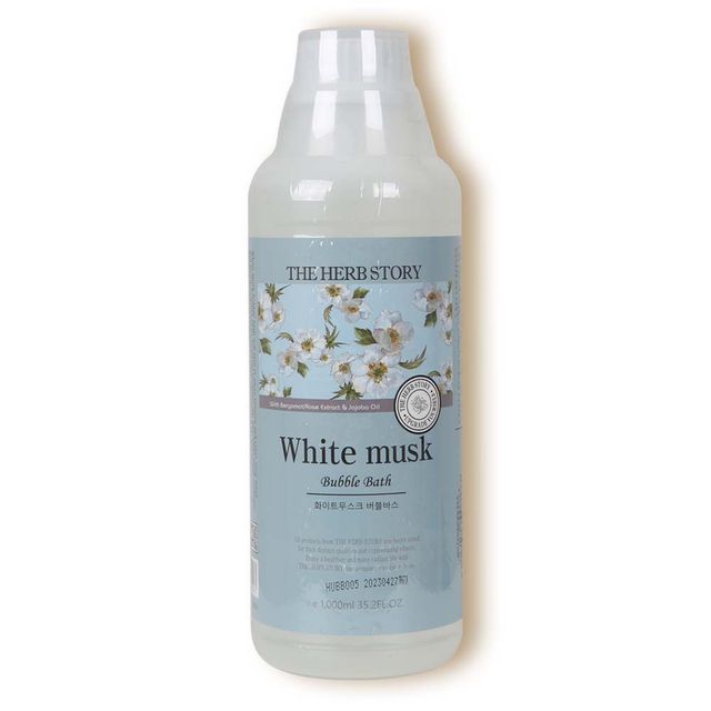 더허브스토리 버블바스 1000ml 화이트무스크 - 고급 입욕제