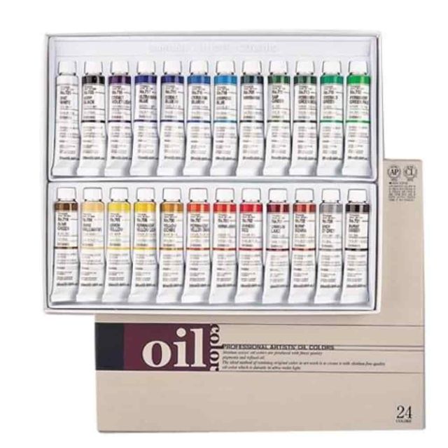 유화물감 24색 20ml 유화그림도구 미술물감 서양화재료 화방용품