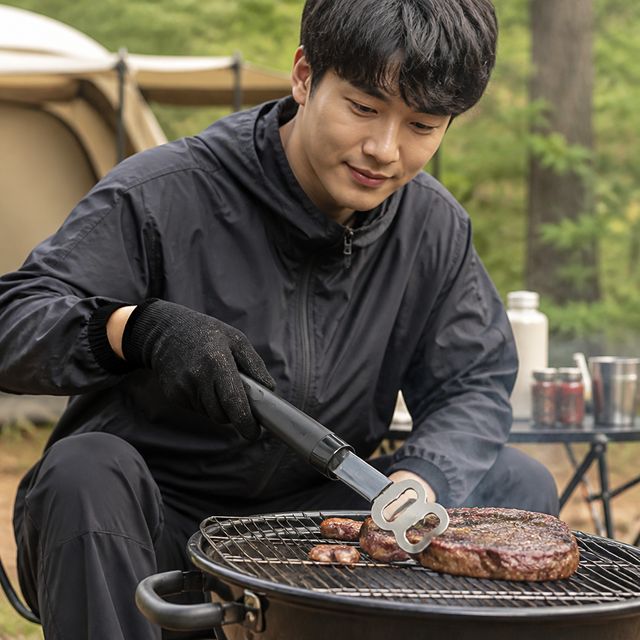석쇠집게 불판그립 화로대 집게 고기집 망 핸들 캠핑용 바비큐 도구