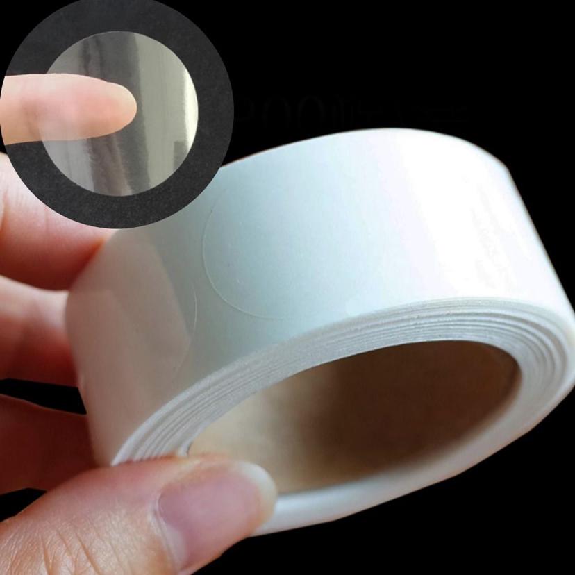 투명 원형 스티커 25mm 500개입 포장용 라벨 스티커
