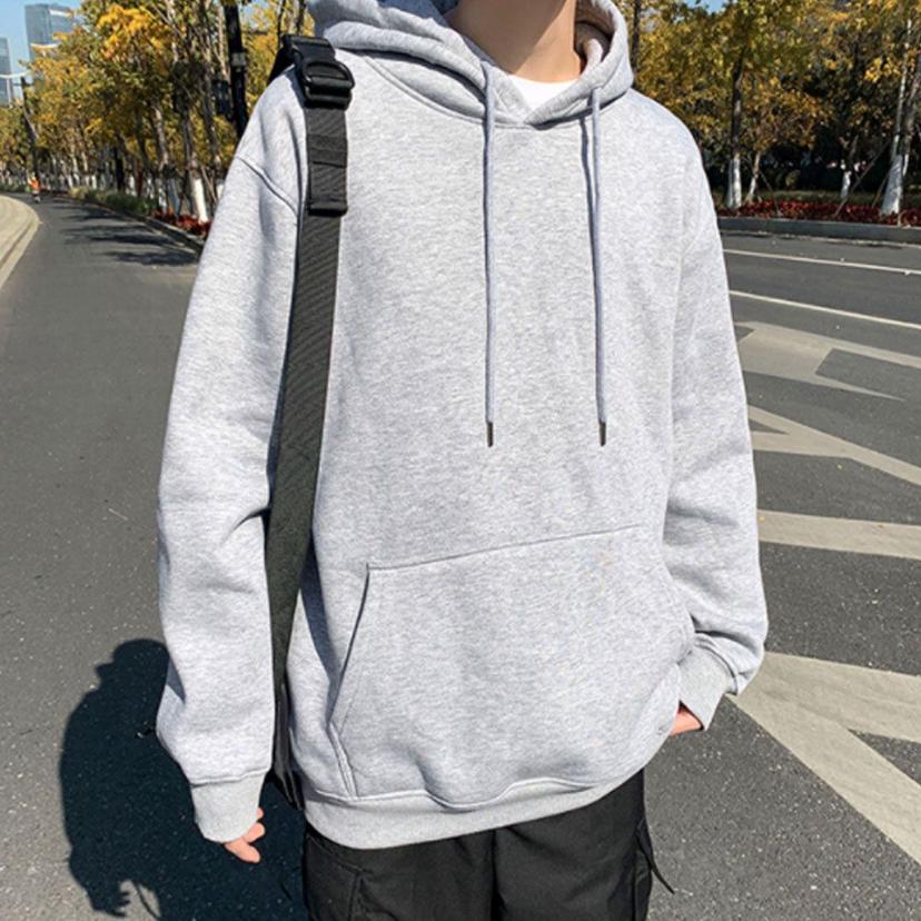 남성 패션 기모 안감 겨울 후드 티셔츠 - 데일리 캐주얼