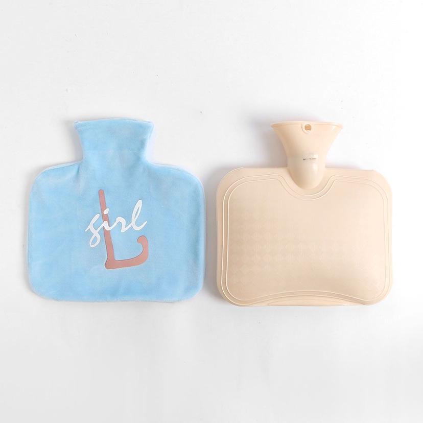 레터링 보온 물주머니 800ml 블루 찜질팩 방한용