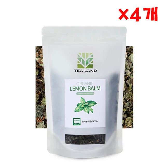 유기농 레몬밤 40g X 4개 대용량 허브 잎차