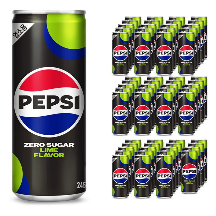 롯데 펩시 제로슈거 라임 245ml 60캔