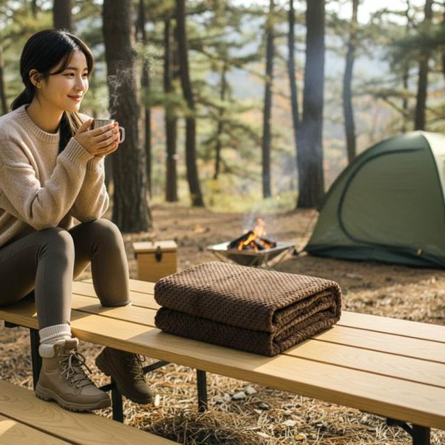 극세사 무릎덮개담요 캠핑용 사무실 70x100cm 블랭킷