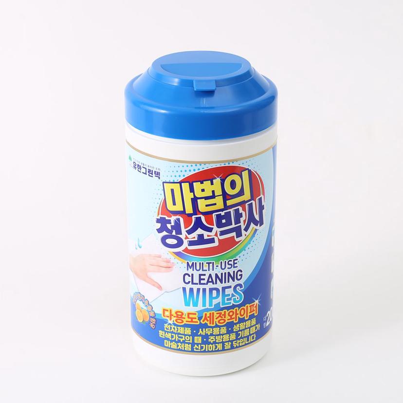 마법의 청소박사 대형 200매 기름때 세정 티슈