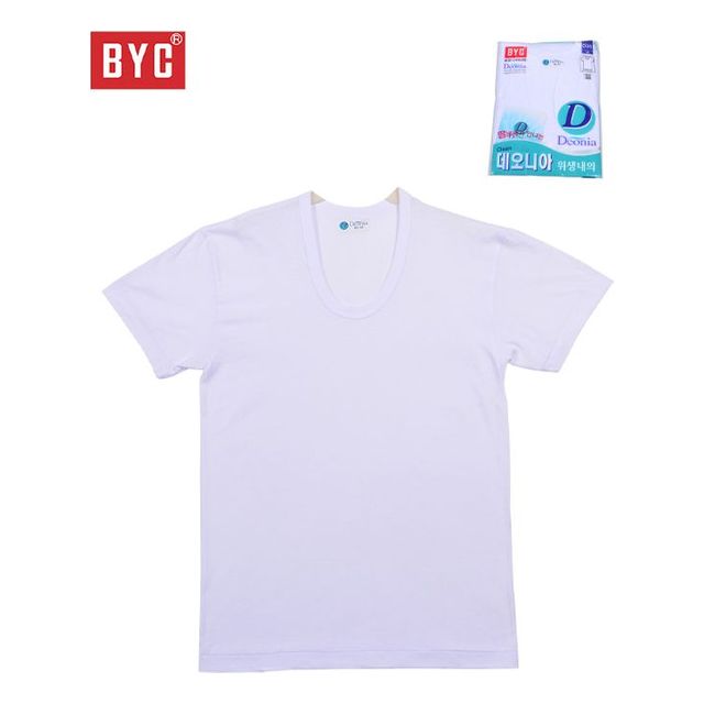 (BYC) 데오니아 가공 남성 반팔 무지 런닝