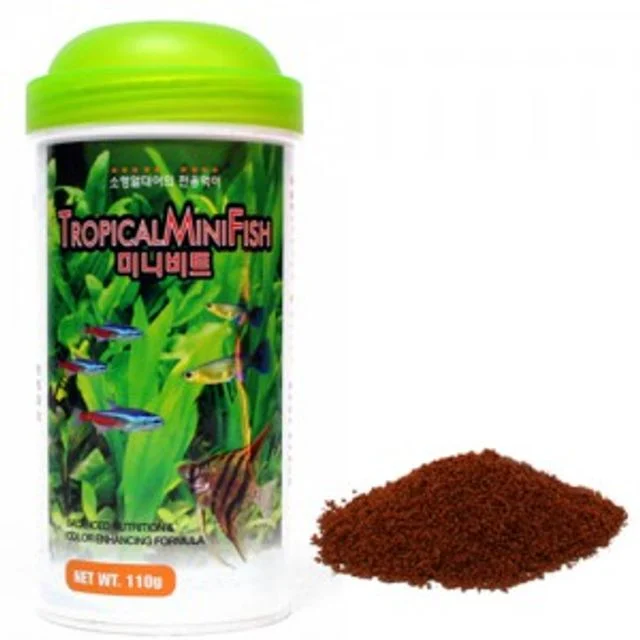 소형 열대어 미니비트 사료 250ml 110g - 영양균형 먹이