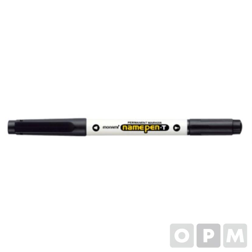 네임펜 트윈 검정 12개입 - 1.0mm 0.4mm 다용도 마커