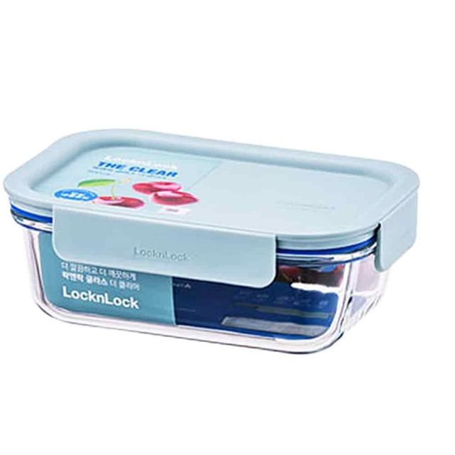 유리밀폐용기 630ml 투명반찬통 냉장고밀폐용기 진공밀폐용기 내열유리반찬통