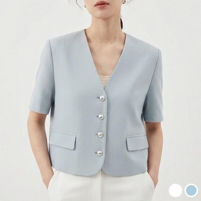 반팔 정장재킷 여자정장자켓 여성재킷 여자자켓코디