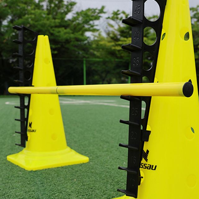 폴막대 100cm 분리형 50cm x 2 옐로우 축구 훈련용품