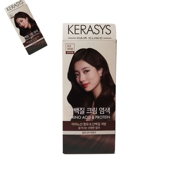 케라시스 단백질 크림 염색 초코브라운 120g 염색약 머리염색약 셀프염색약 셀프염색