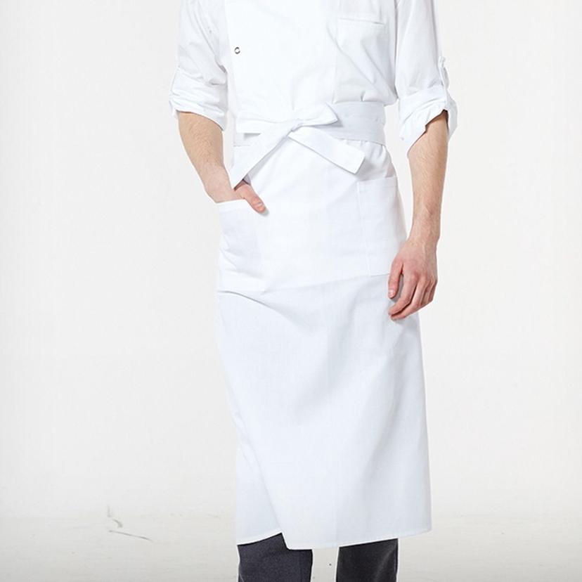 식당 레스토랑 조리사 요리 쉐프 앞치마 화이트
