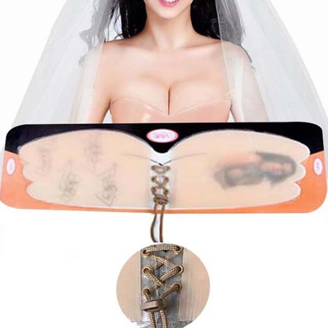 웨딩 촬영 속옷 실리콘 브라 볼륨업 누드 브래지어