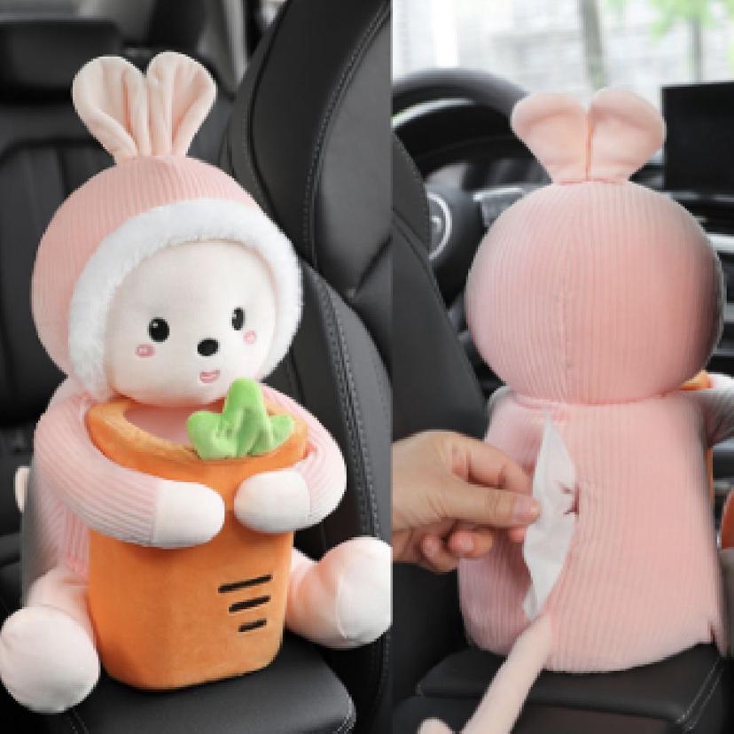 차량용 인형 휴지걸이 티슈 케이스 자동차 인테리어