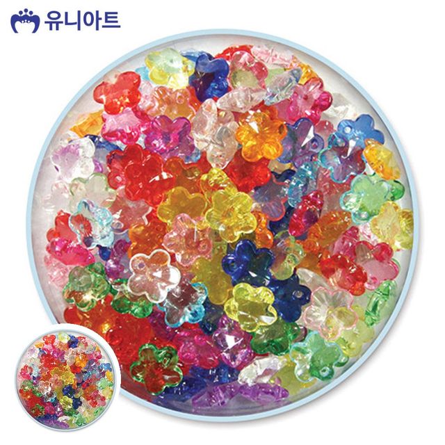 비즈목걸이부자재 비즈키링비즈 모양비즈 27번 크리스탈비즈 1.9cm