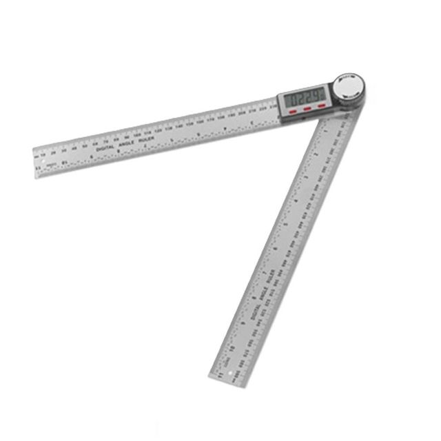 360도 디지털 스틸 각도기 30cm 디지털자 전자각도기 스틸자