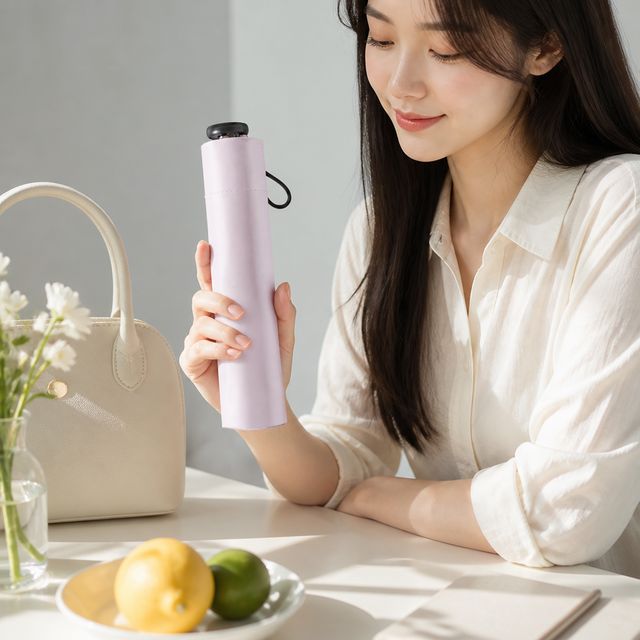 탄소섬유 UV 차단 103g 초경량 접이식 우산 양산 겸용