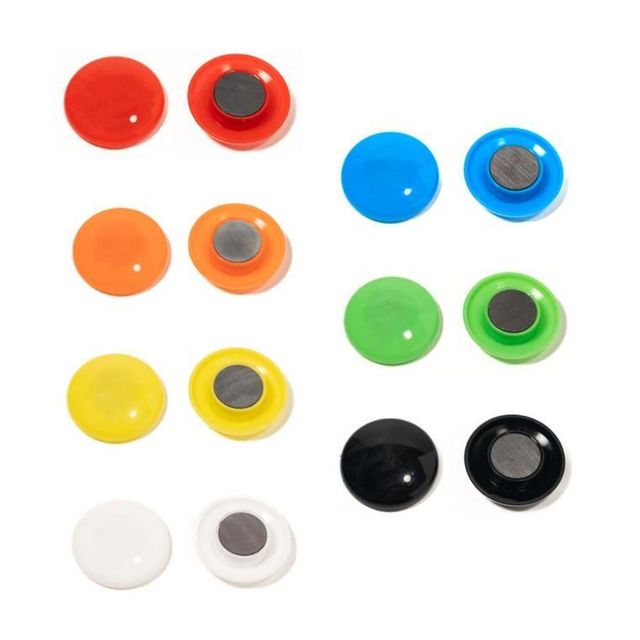 원형 자석 컬러 32mm 마그넷 10개 화이트보드 칠판