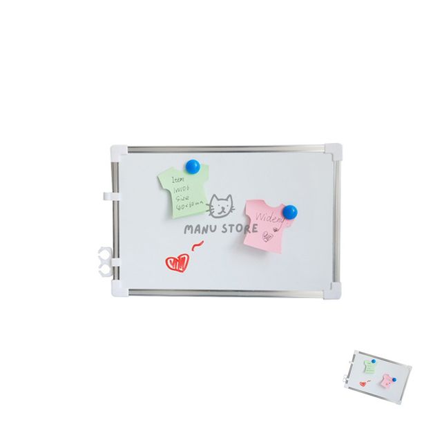 자석보드 자석칠판 양면 화이트보드 세트 30x40cm 자석2+펜