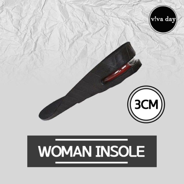 VA17 국내산 여성 3cm 에어캡 깔창 - 신발깔창 쿠션감