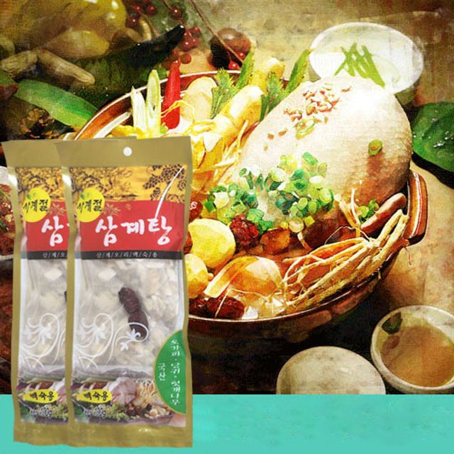 삼계 오리백숙용 티백, 냉동 간편조리 100g 2봉