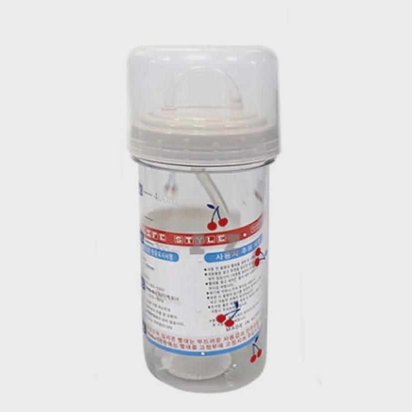 실리콘 빨대 텀블러 500ml - 친환경 휴대용 빨대컵