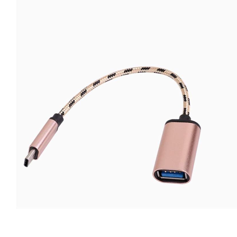USB 3.1 C타입 to USB 2.0 OTG 젠더 - 로즈골드 15cm