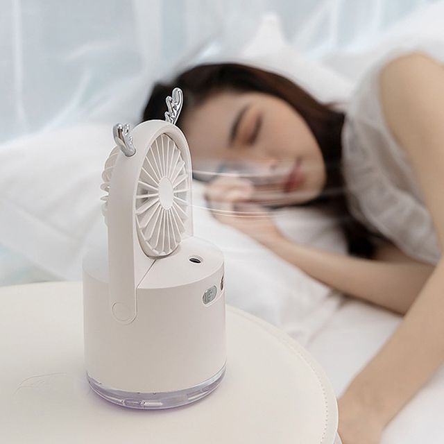 캠핑선풍기 탁상용미니선풍기 솔솔바람 가습기 선풍기