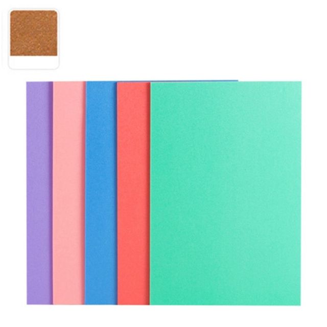 현진 원단 칼라 보드롱 5T 갈색 600x900 미술 재료