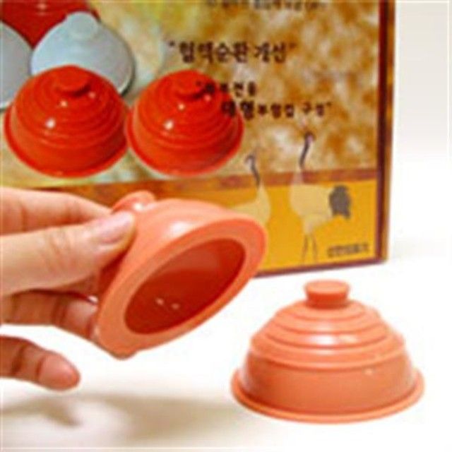 실리콘 부항컵 목욕탕 부항컵 대형 - 가정용 셀프 마사지기