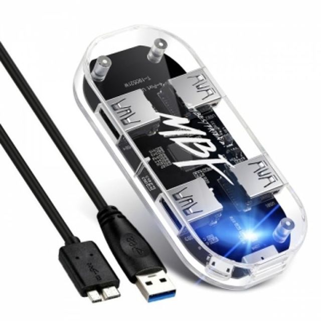 USB 3.0 4포트 USB 허브 - 고속 데이터 전송