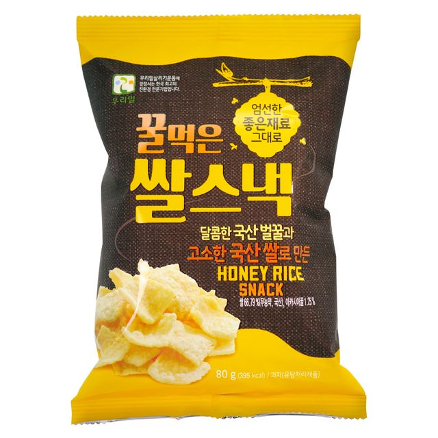 꿀먹은 쌀스낵 - 자연스러운 단맛의 바삭한 간식