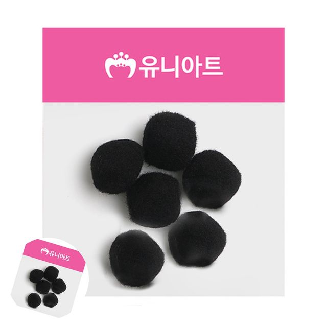 만들기재료 방울폼폼이 퐁퐁 40mm 검정