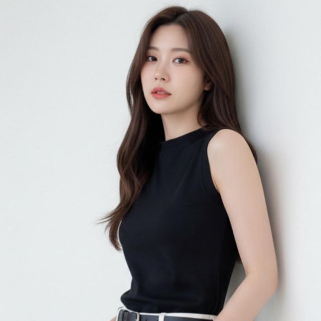 여성 부유방커버 슬리브리스 나시티