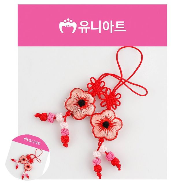 미술놀이 만들기수업 전통 국화매듭 빨강