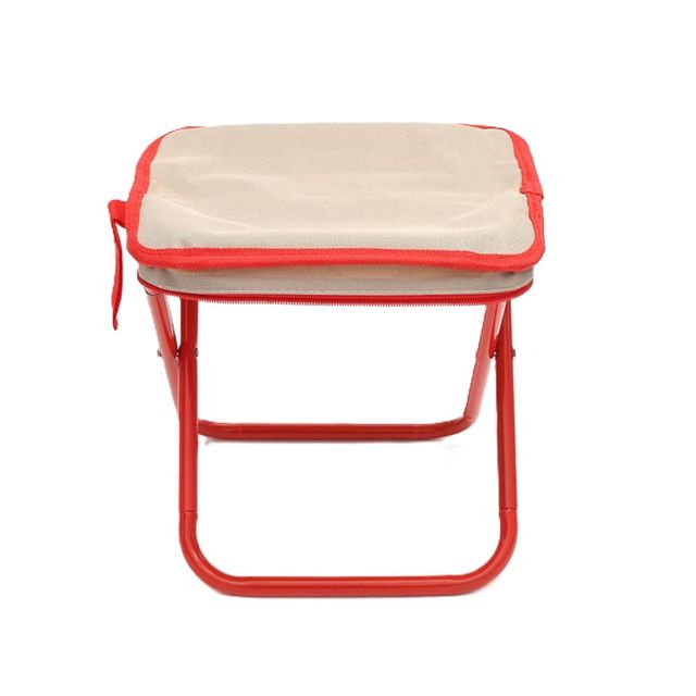 휴대용 접이식의자 2p 26cm 레드 파우치의자 미니의자 등산접이식의자