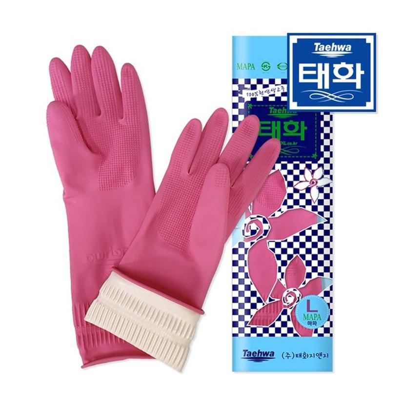 태화 마파 고무장갑 L - 천연 생고무 조리 설거지 장갑