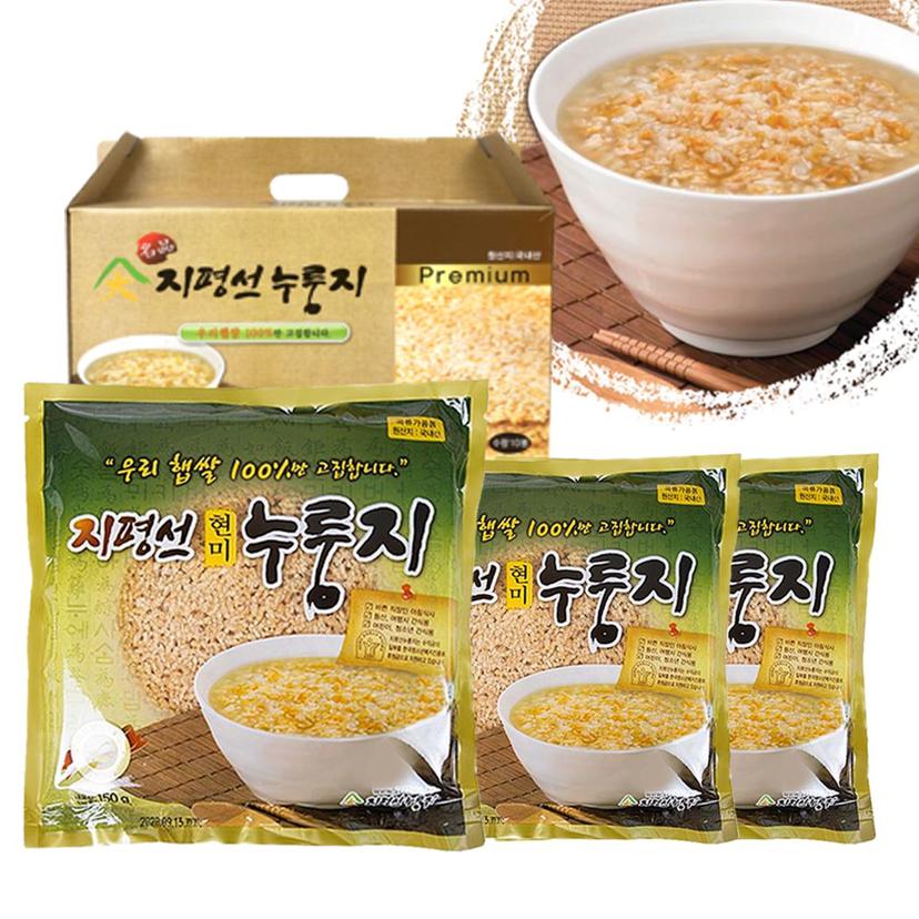국산 지평선 현미 누룽지 10봉지 간편식