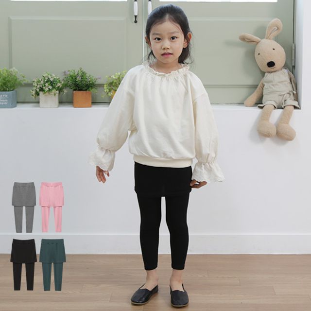 심플 치마레깅스 - 미니멀 디자인 레이어드 아이템