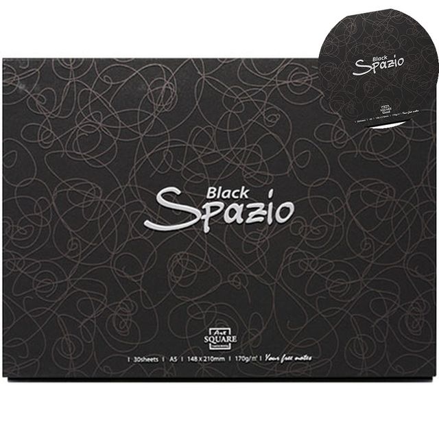 드로잉북 수채화종이 블랙스케치북 A4 170g 30매