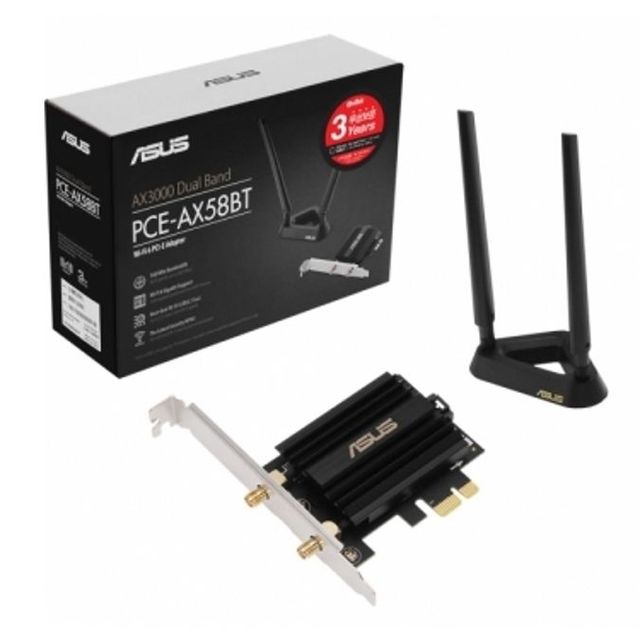 듀얼 밴드 무선 와이파이 어댑터 PCE-AX58BT PCIe Wi-Fi 6 카드