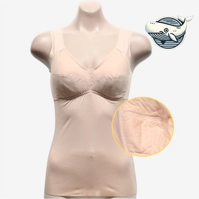 여성용 부드러운 브라런닝 심플 베이지 이너웨어