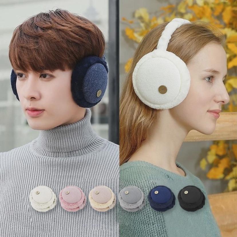겨울 커플 접이식 방한 귀마개 EARPLUG 키밍